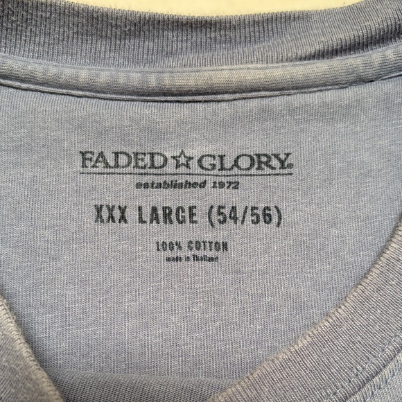 Men's Blue Long Sleeve Tee - Picture 2 of 15